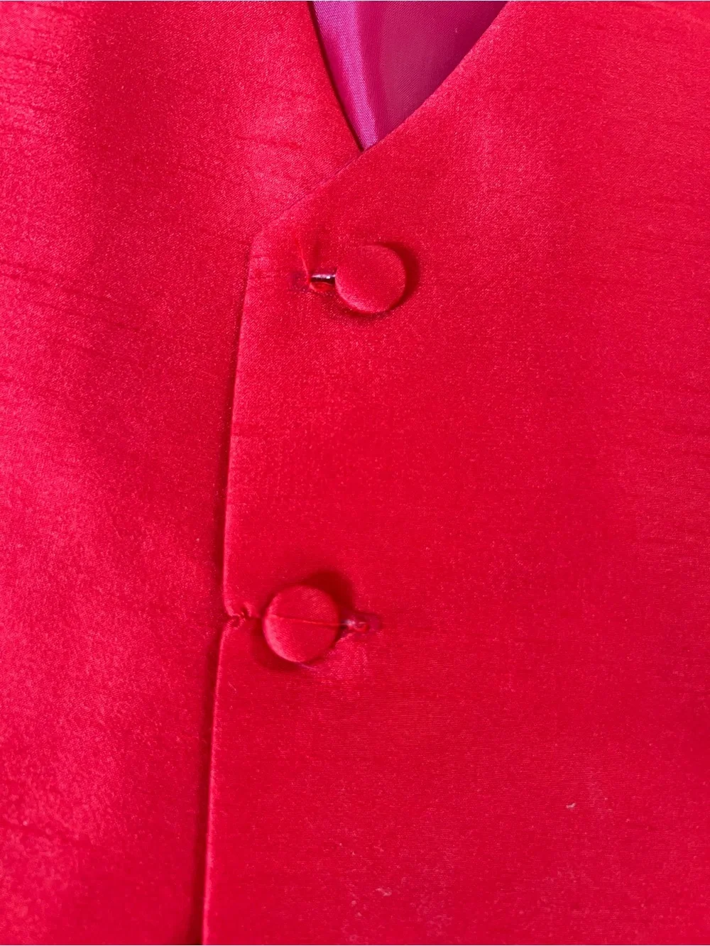 Red Kids Vest - Classic Formal Waistcoat